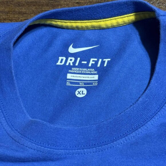 Vintage NIKE Dri-fit HOPE Livestrong Men’s XL T-shirt Blue Yellow *RARE - Picture 10 of 13